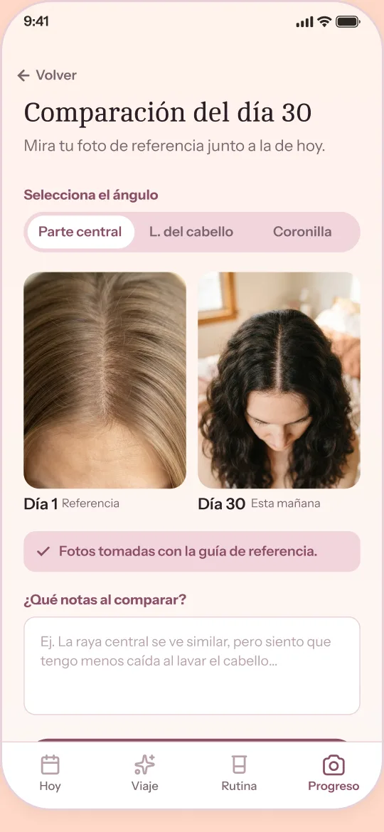 Pantalla: Seguimiento de tu progreso