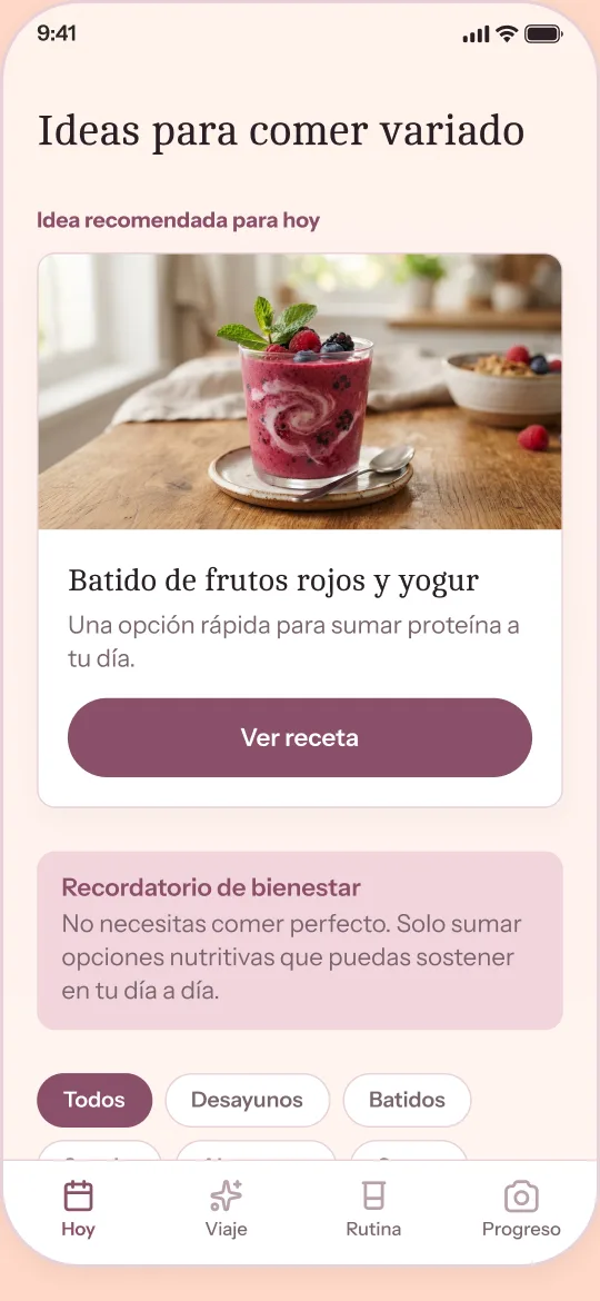 Pantalla: Ideas para comer variado